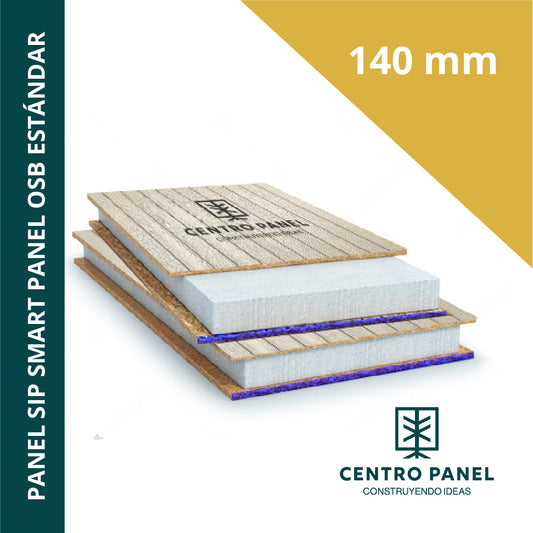 Panel SIP SMART PANEL OSB estándar 140 mm